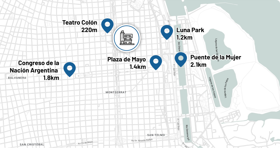 Mapa do hotel: Buenos Aires Marriott